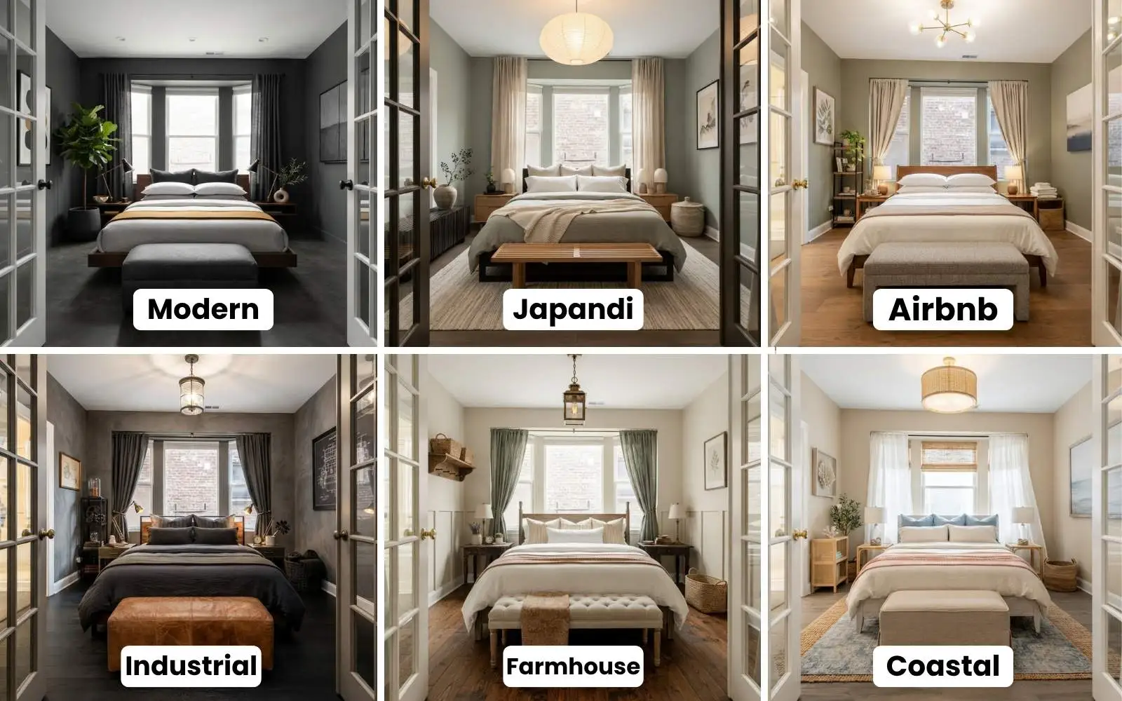 House AI 35 design styles applied to the same living room